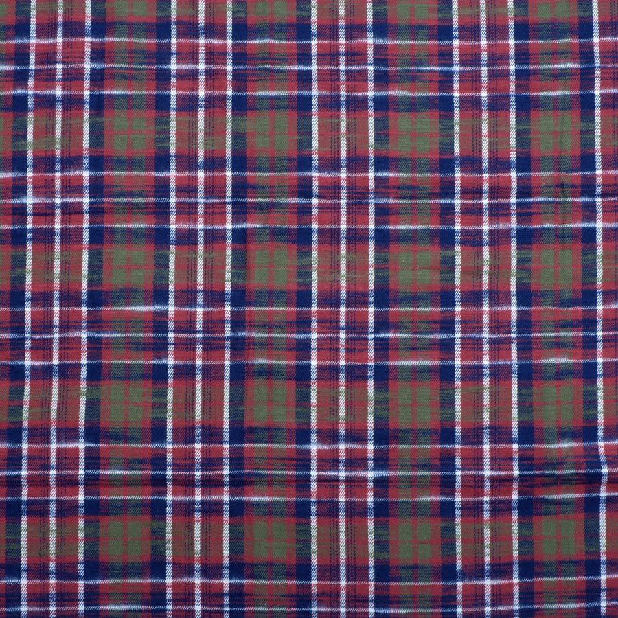 Slubby flannel fabric