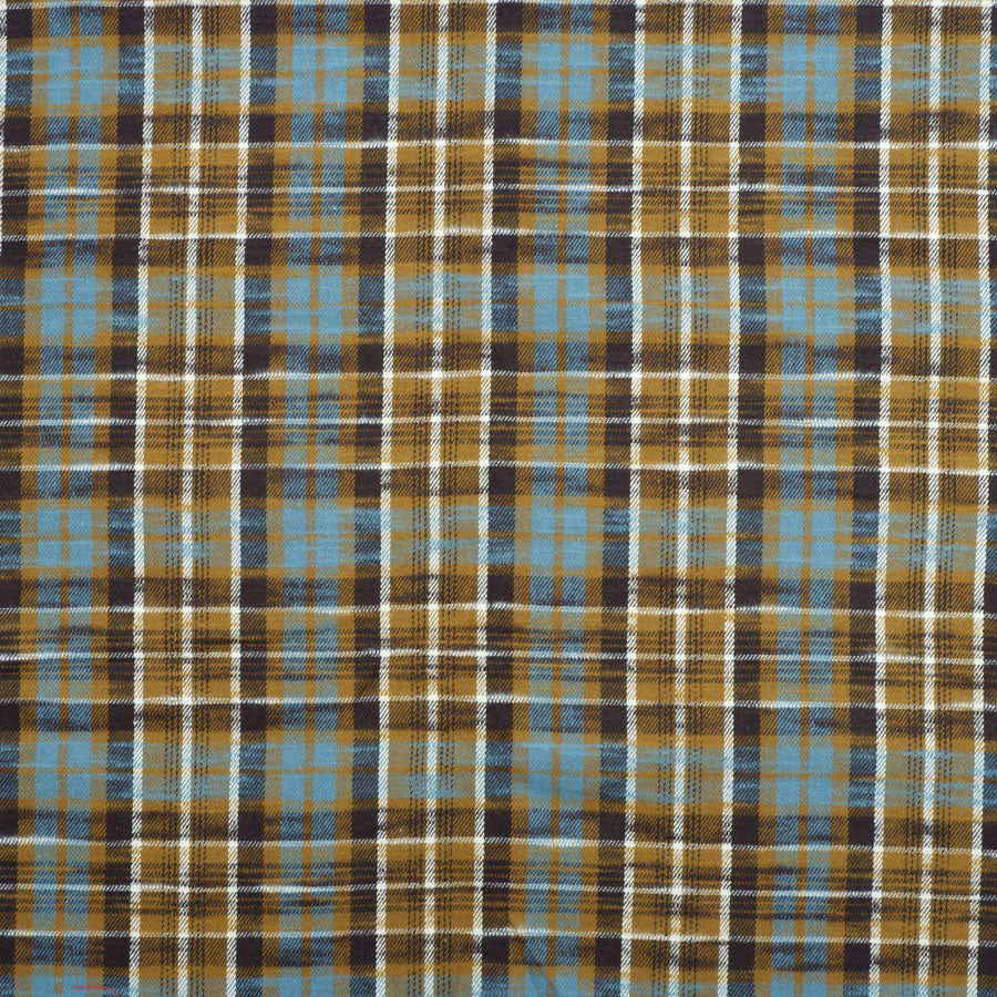 Slubby flannel fabric