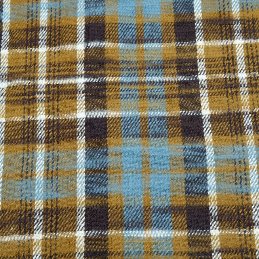 Slubby flannel fabric