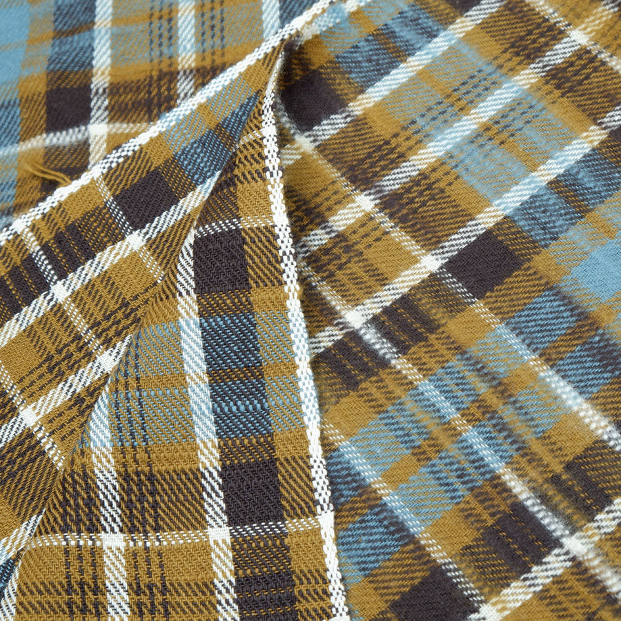 Slubby flannel fabric