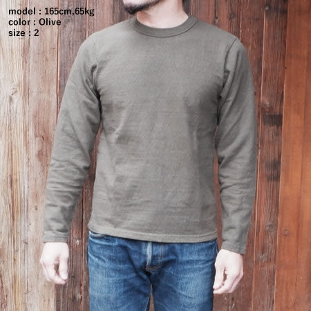 8番スラブネップ長袖Tシャツ