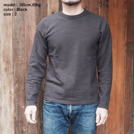 8番スラブネップ長袖Tシャツ