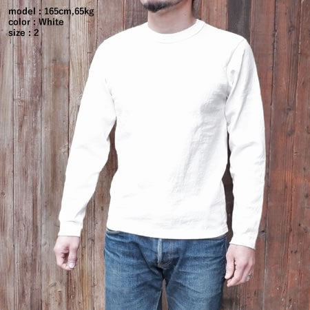 8番スラブネップ長袖Tシャツ