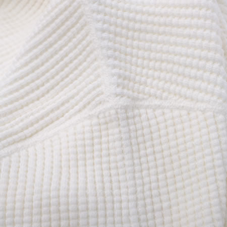 BIG WAFFLE Henley Neck T-shirt