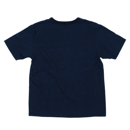 No. 7 Indigo Henley Neck T-shirt