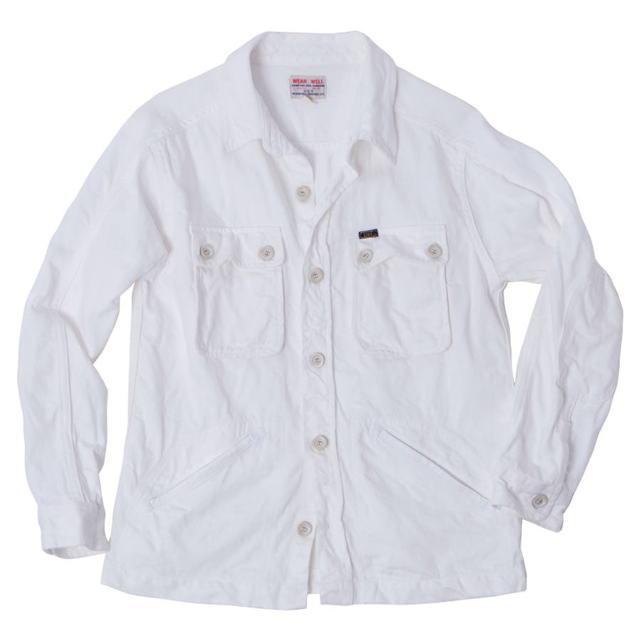 Linen Shirt Jacket White
