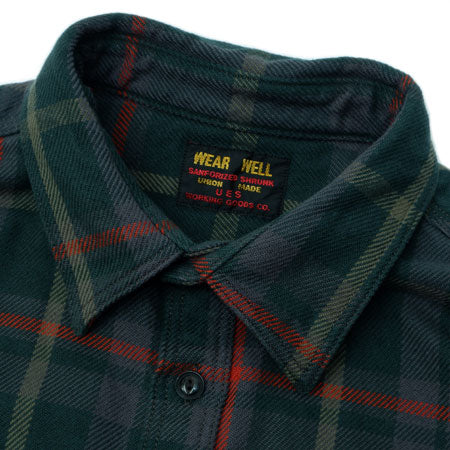 Extra Heavy Flannel Shirt Green