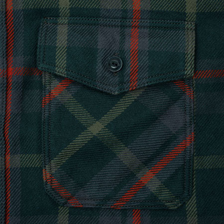 Extra Heavy Flannel Shirt Green