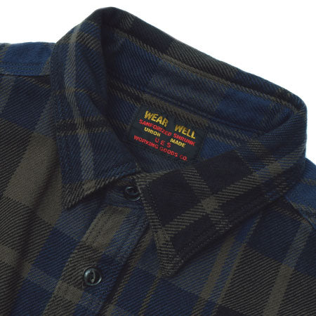 Extra Heavy Flannel Shirt Navy