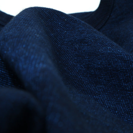 No. 7 Indigo Henley Neck T-shirt