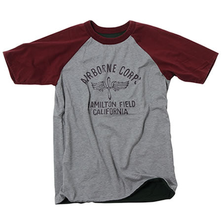 AIRBORNE Reversible T-shirt Wine