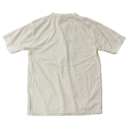 スーピマ ヘンリーネックTシャツ ホワイト