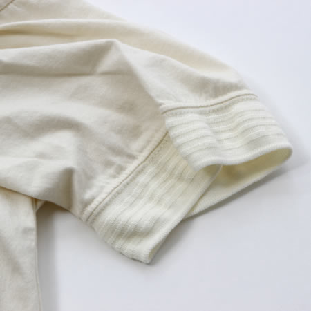 スーピマ ヘンリーネックTシャツ ホワイト