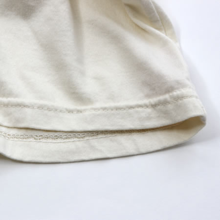 スーピマ ヘンリーネックTシャツ ホワイト