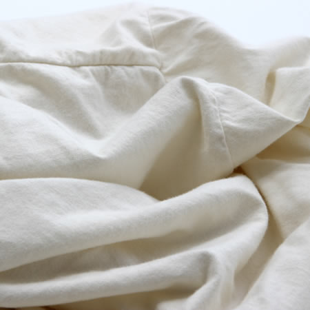 スーピマ ヘンリーネックTシャツ ホワイト