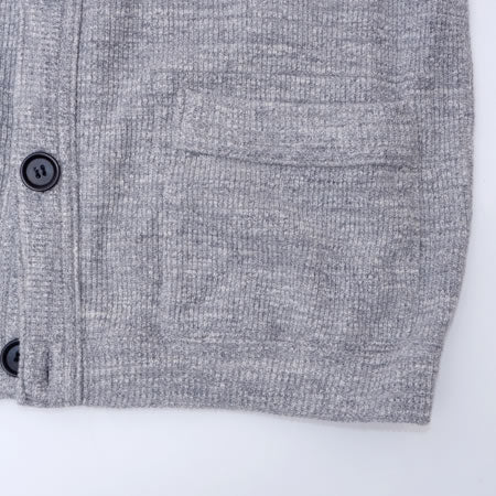 SINGLE RIB CARDIGAN