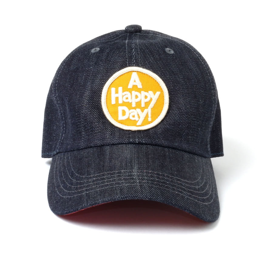 デニムキャップ A HAPPY DAY!  イエロー