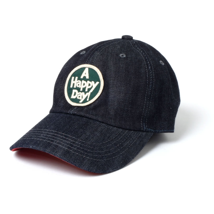 デニムキャップ A HAPPY DAY!  グリーン