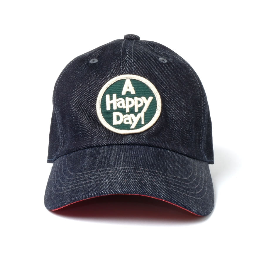 デニムキャップ A HAPPY DAY!  グリーン