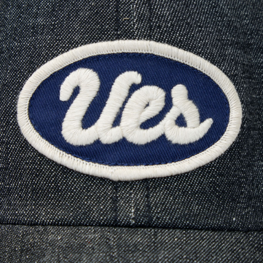 Black Denim Cap UES Navy