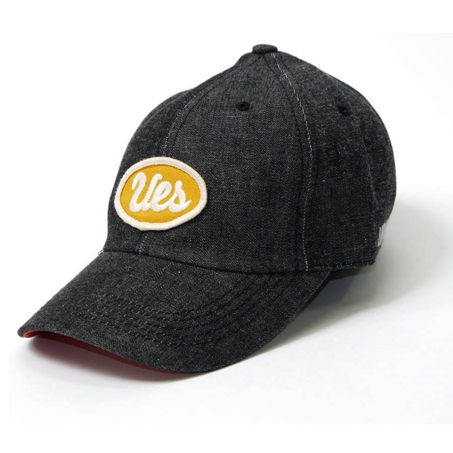 Black Denim Cap UES Yellow