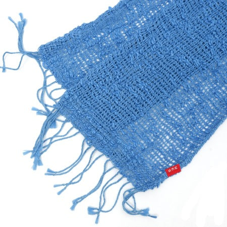 Natural Indigo Hand-Dyed Mini Scarf (PLAIN) INDIGO LIGHT