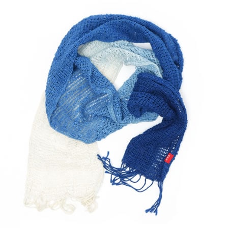 Natural Indigo Hand-Dyed Mini Scarf
