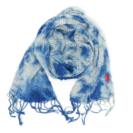 Natural Indigo Hand-Dyed Mini Scarf