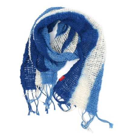 Natural Indigo Hand-Dyed Mini Scarf
