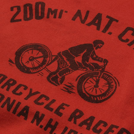 BIKE リバーシブルTシャツ レッド