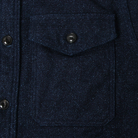 Indigo extra heavy flannel shirt