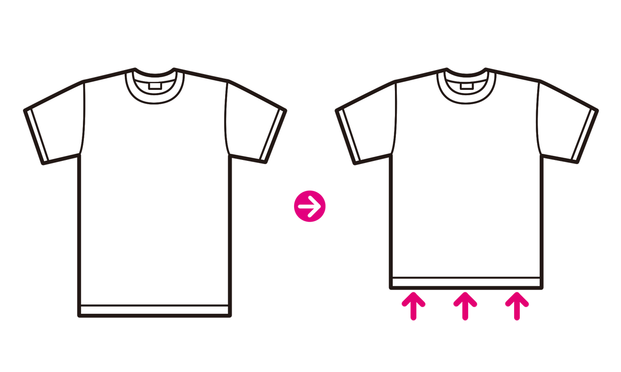 T-shirt hemming service