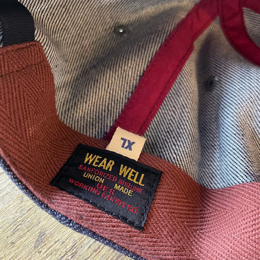 デニムキャップ UES レッド