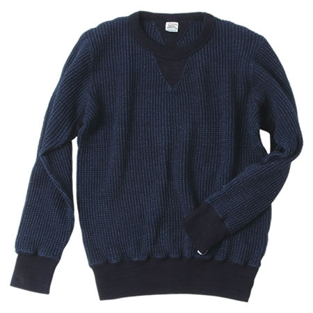 Indigo Waffle Sweatshirt