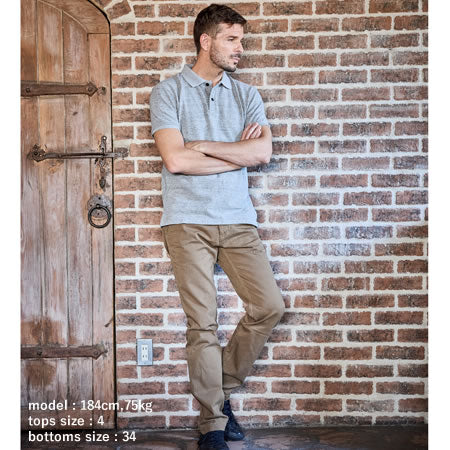YARN-DYED Slim Chino Pants