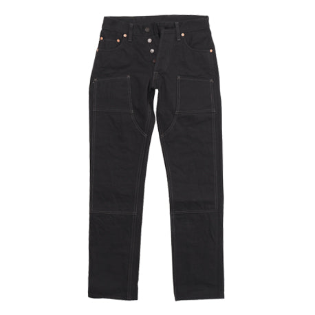 Double Knee Pants Black / Camel