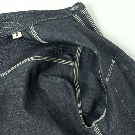 11.4oz インディゴ二重織りシャツ