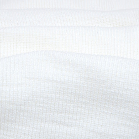 片畦ニット前V長袖Tシャツ