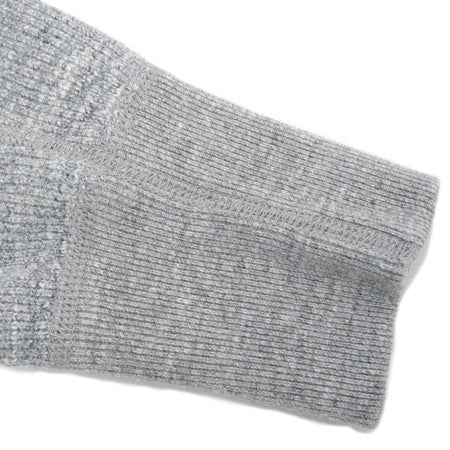 片畦ニット前V長袖Tシャツ