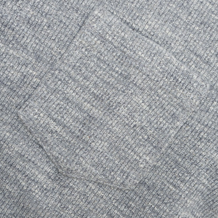 SINGLE RIB KNIT Long Sleeve Henley Neck T-shirt