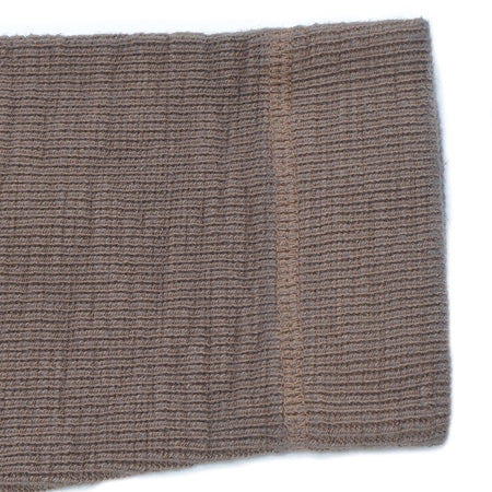 片畦ニット長袖ヘンリーネックTシャツ