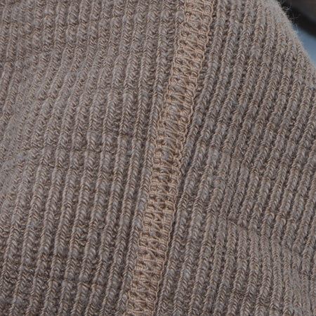 SINGLE RIB KNIT Long Sleeve Henley Neck T-shirt