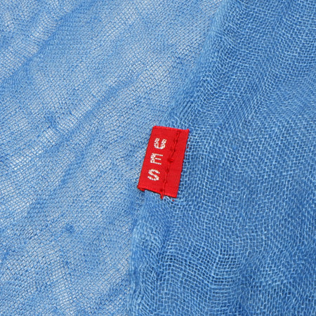 Natural Indigo Hand-Dyed Linen Stole (PLAIN)