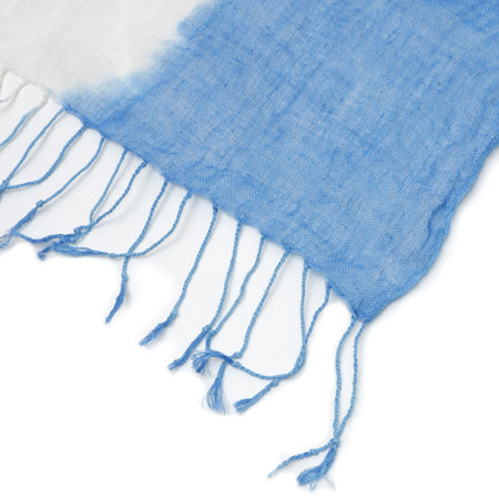Natural Indigo Hand-Dyed Linen Stole