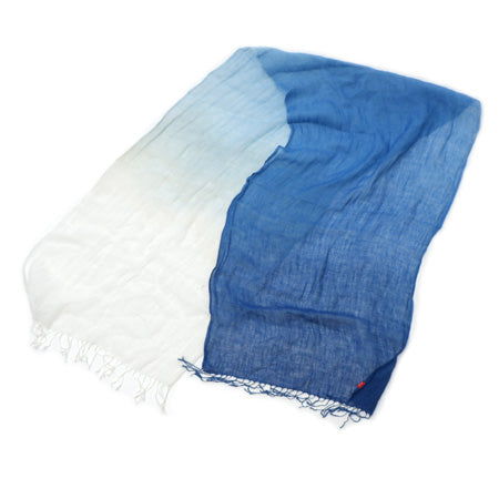Natural Indigo Hand-Dyed Linen Stole
