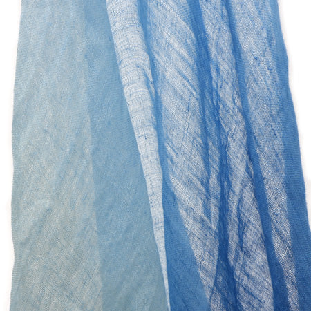 Natural Indigo Hand-Dyed Linen Stole