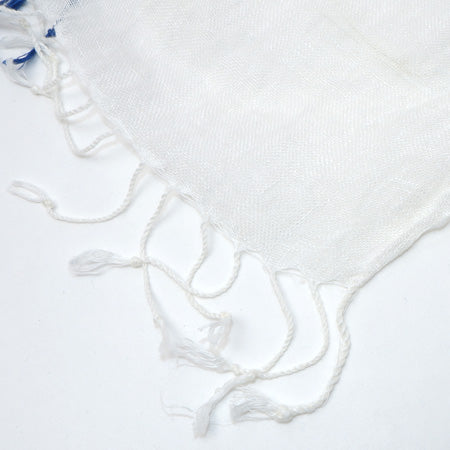 Natural Indigo Hand-Dyed Linen Stole
