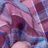 Slubby flannel fabric