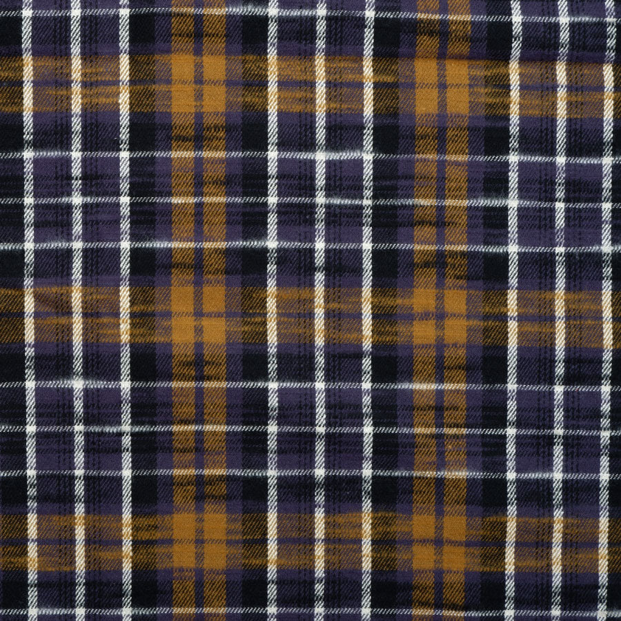 Slubby flannel fabric