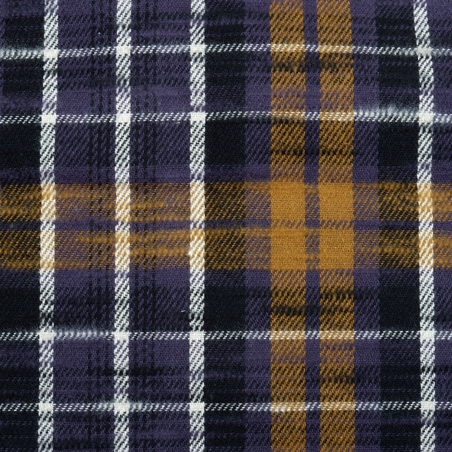 Slubby flannel fabric